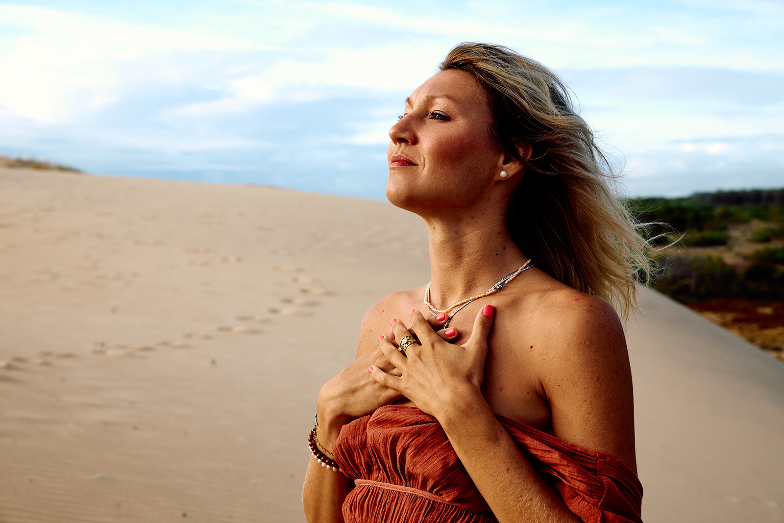Mathilde sur la plage